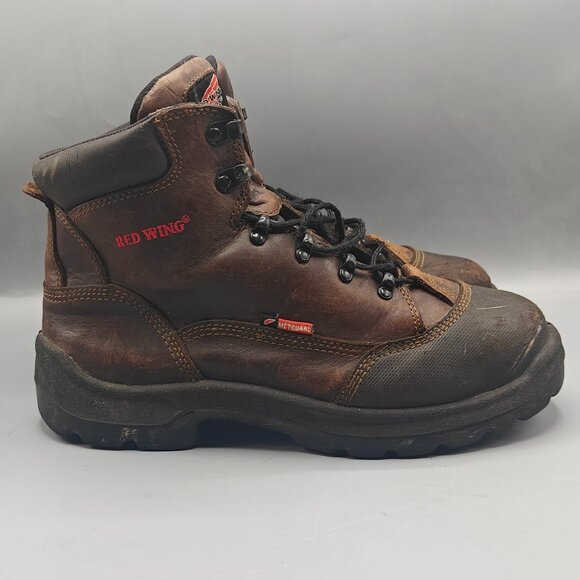 RED WING 4457 Steel Toe Leather Metguard Men’s - Picture 1 of 11